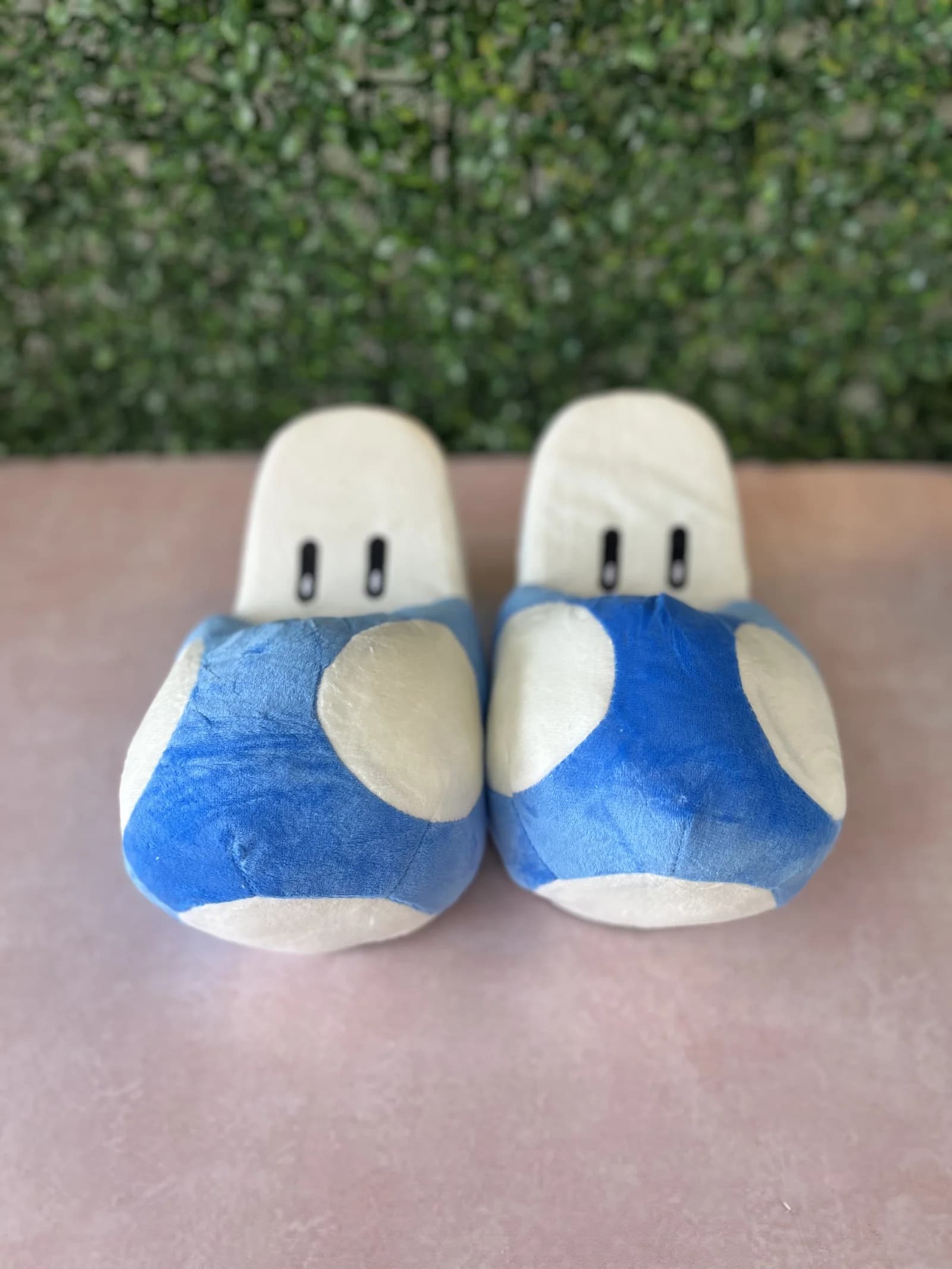Pantuflas De Hongo Azul Mario Bross